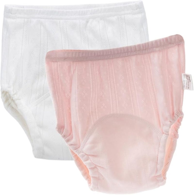 Potty Training Pants For Girls 2 Pack Breathable Cotton Leak Proof Assorted Colors - Image 1